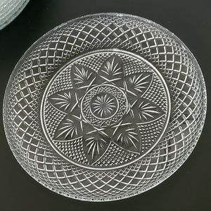 (10pc Set) "Antique Clear" 8" Luncheon/Snack Plates by Cristal D'Arques-Durand